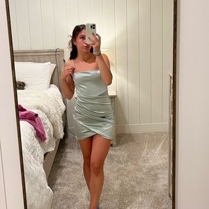 Windsor mini satin dress